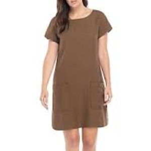 Eileen Fisher Boat-Neck Tencellinen Mini Dress